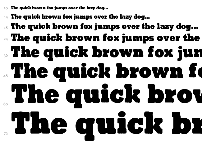 Tender Goliath font waterfall